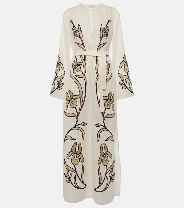 Tory Burch Printed linen kaftan | LYBSTORE