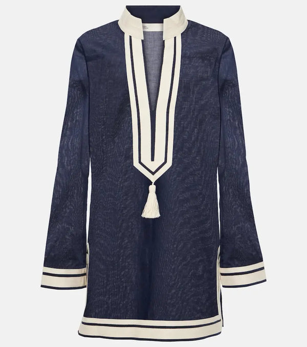 Tory Burch Tasseled cotton tunic | LYBSTORE