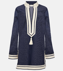 Tory Burch Tasseled cotton tunic