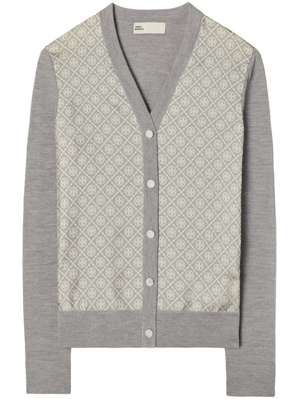 Tory Burch Wool V Necked Cardigan