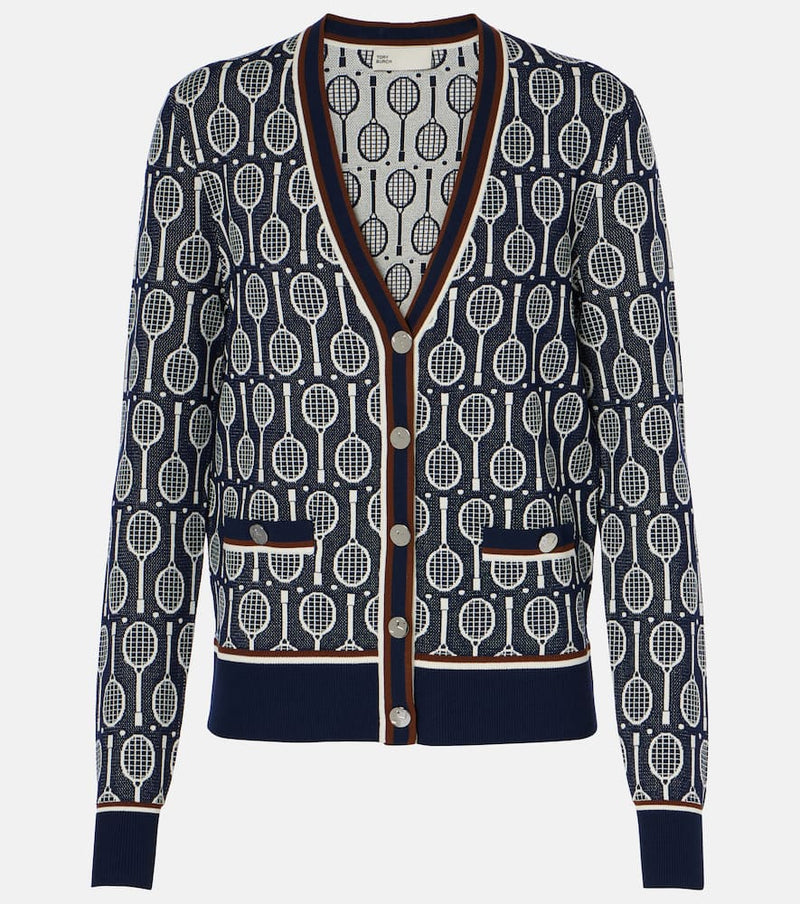 Tory Sport Jacquard cardigan