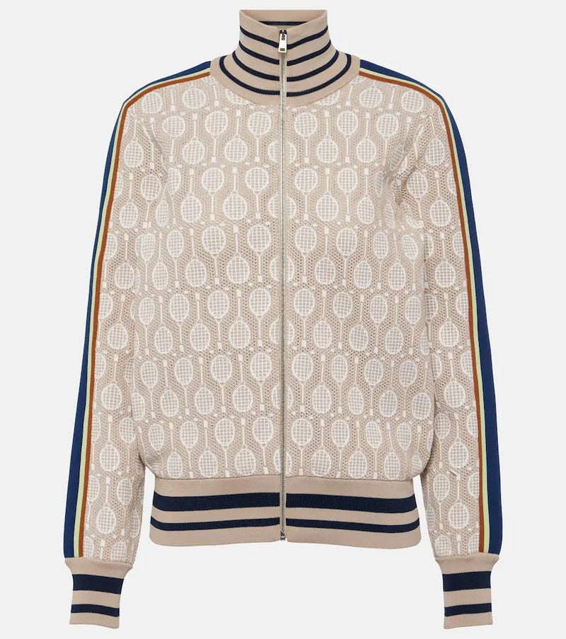 Tory Sport Jacquard track jacket