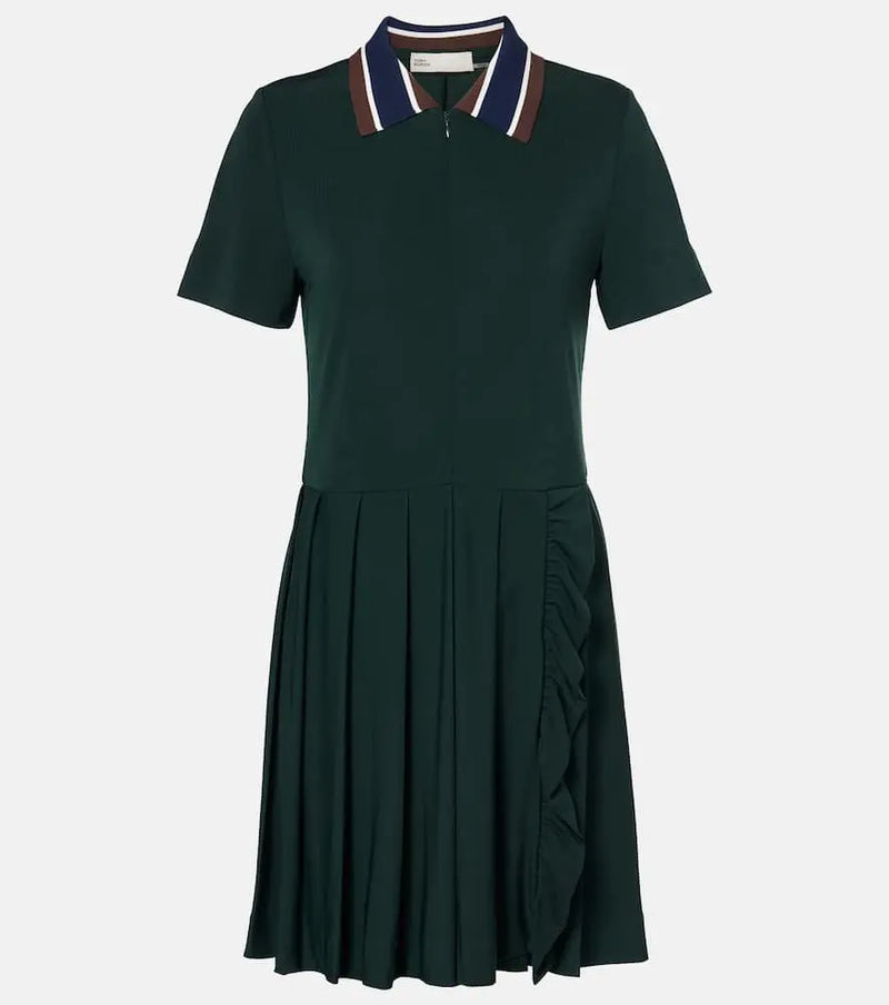 Tory Sport Pleated zip-up tennis dress | LYBSTORE