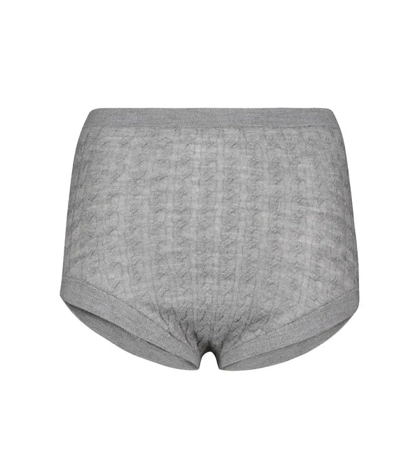 Toteme Cable-knit wool-blend panties | LYBSTORE