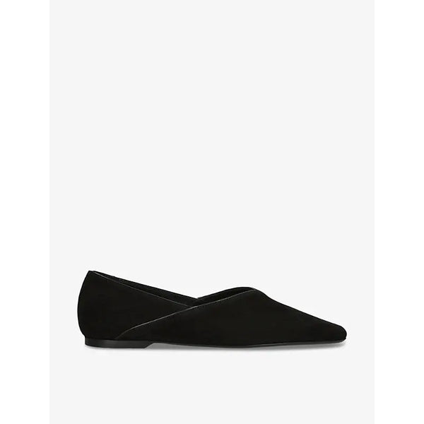 Toteme Everyday suede and patent-leather flats