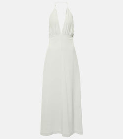 Toteme Halterneck silk crêpe de chine maxi dress