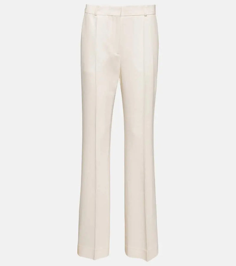 Toteme High-rise crêpe straight pants