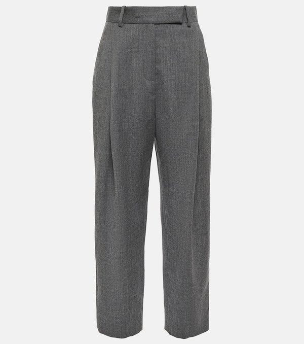 Toteme High-rise tapered wool pants