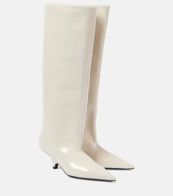 Toteme Leather knee-high boots | LYBSTORE