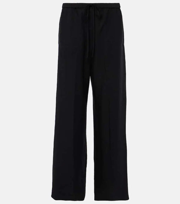 Toteme Lyocell and linen wide-leg pants | LYBSTORE