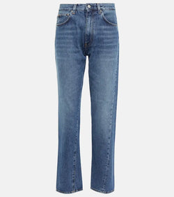 Toteme Mid-rise twisted-seam straight jeans | LYBSTORE