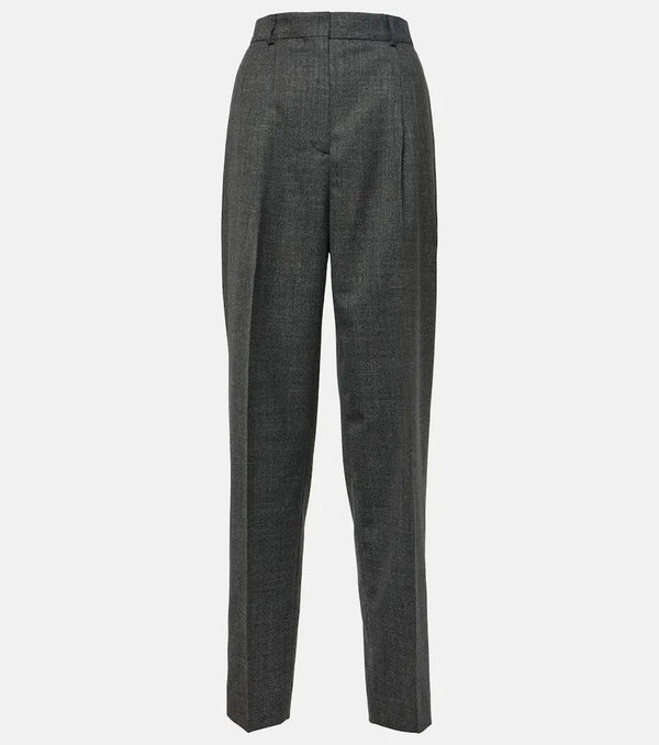 Toteme Pleated wool-blend pants | LYBSTORE