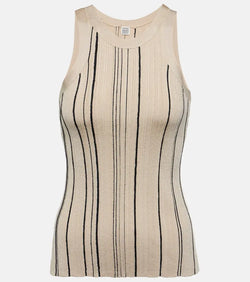 Toteme Striped jersey tank top