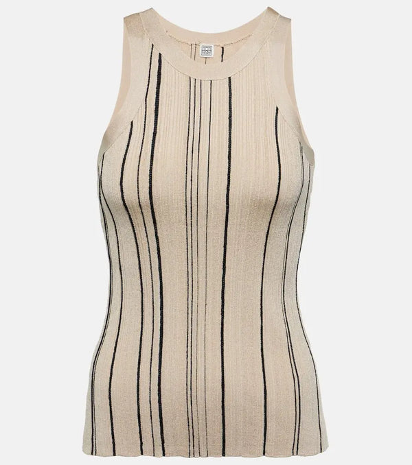 Toteme Striped jersey tank top