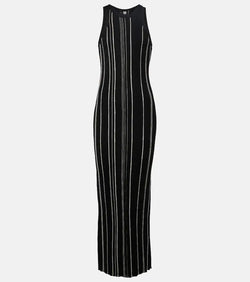 Toteme Striped ribbed-knit maxi dress