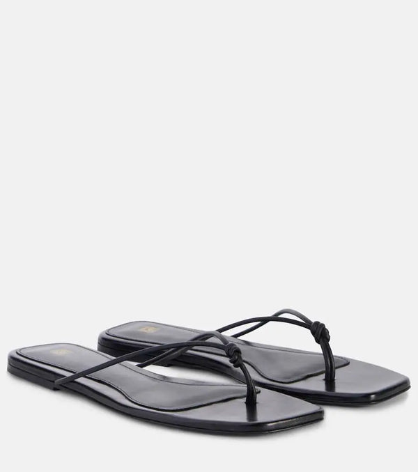 Toteme The Knot leather thong sandals