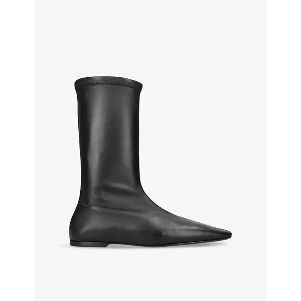 Toteme The sock pointed-toe leather boots