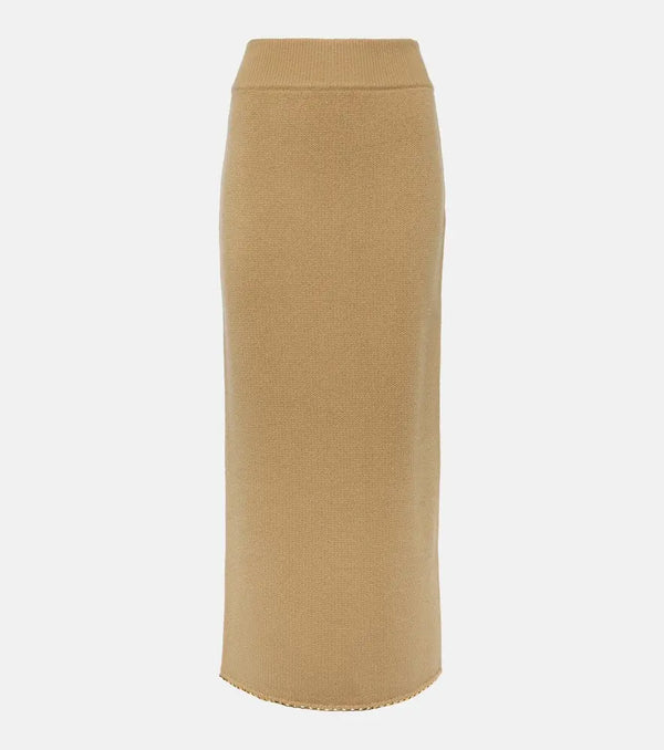 Toteme Wool and cashmere-blend midi skirt | LYBSTORE