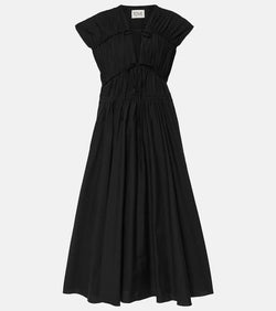 Tove Ceres gathered cotton midi dress | LYBSTORE