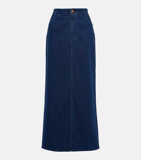 Tove Sera denim midi skirt | LYBSTORE