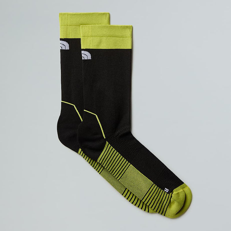 The North Face Trail Run Light Crew Socks Tnf Black-fizz Lime