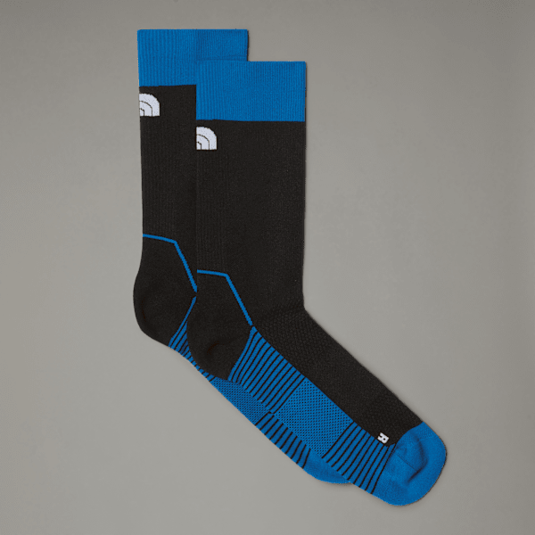 The North Face Trail Run Light Crew Socks Hero Blue-tnf Black