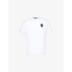 Mens Trapstar Iron Badge short-sleeve cotton-jersey T-shirt