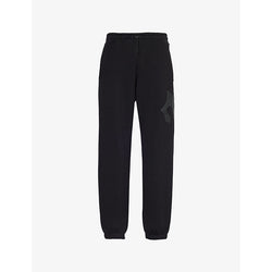 Mens Trapstar Irongate brand-patch straight-leg cotton-blend jersey jogging bottoms