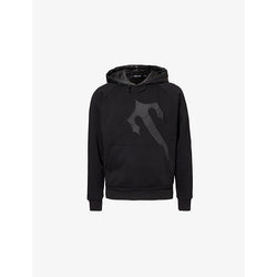 Mens Trapstar Irongate logo-patch cotton-blend jersey hoody