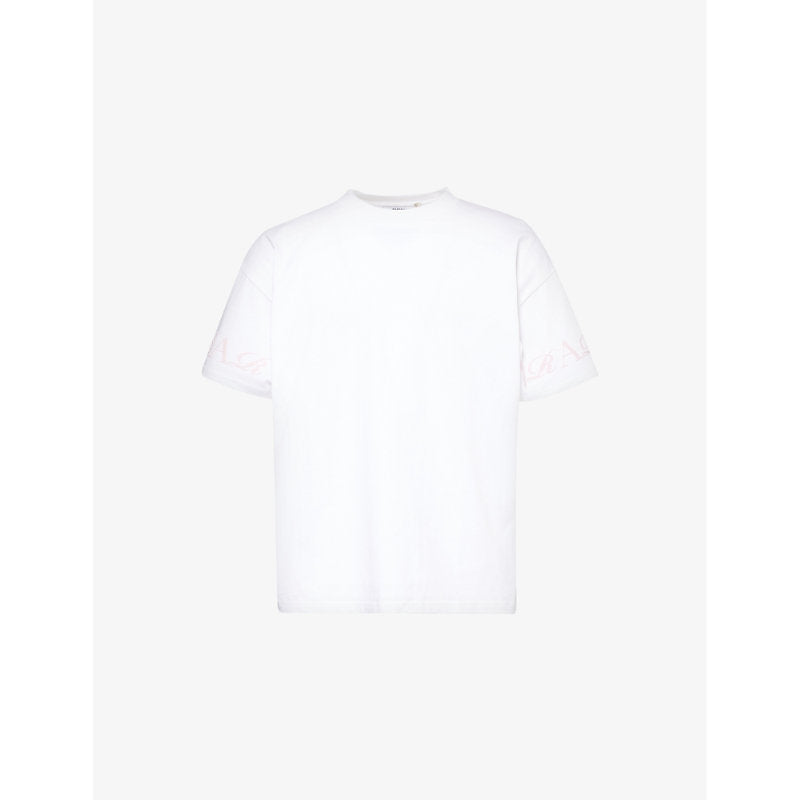 Mens Trapstar Logo-script short-sleeve cotton-jersey T-shirt