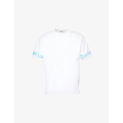 Mens Trapstar Script logo-print cotton-jersey T-shirt