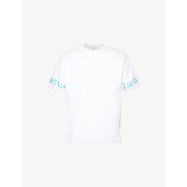 Mens Trapstar Script logo-print cotton-jersey T-shirt