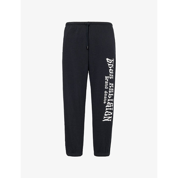 True Religion Blazing Tour Distressed-Print Cotton-Blend Jogging Bottoms