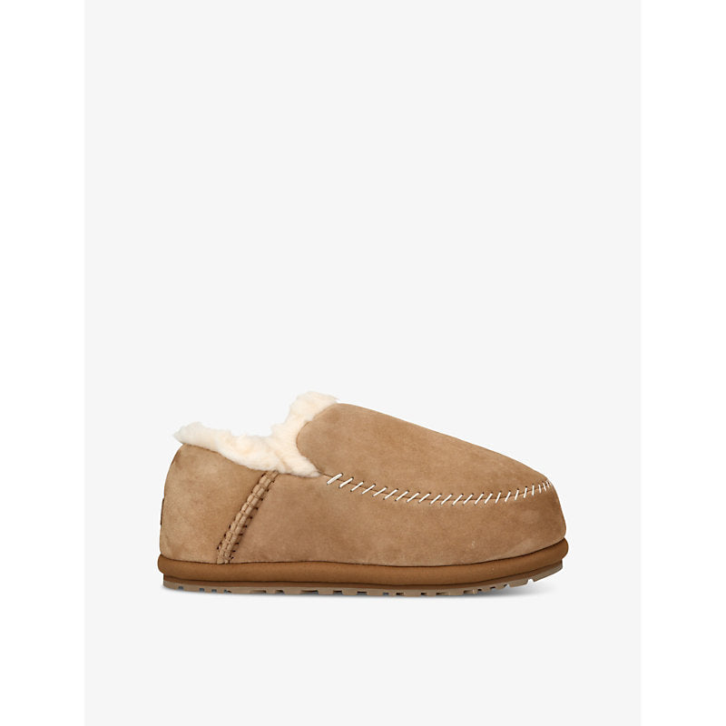 Mens Ugg Anders logo-patch suede slippers