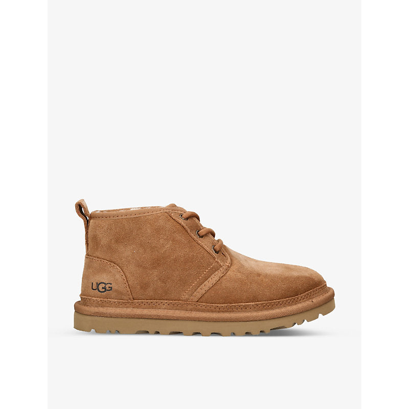 Womens Ugg Neumel logo-debossed suede chukka boots