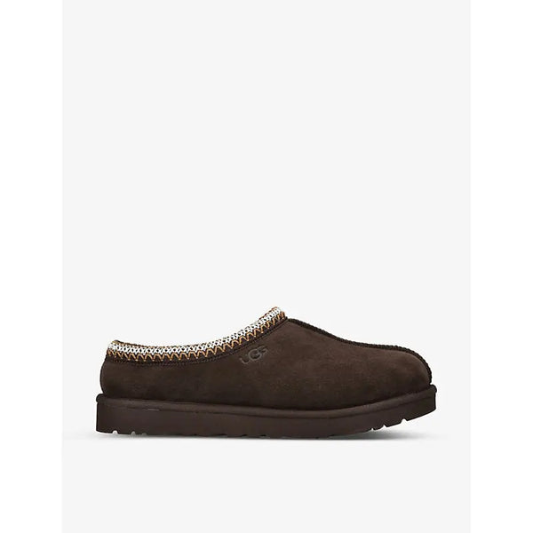 Ugg Tasman contrast-stitch suede and shearling slippers | Ugg