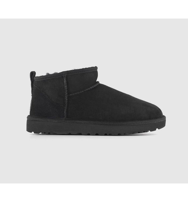 Ugg Women's Classic Ultra Mini Boots Black Sheepskin