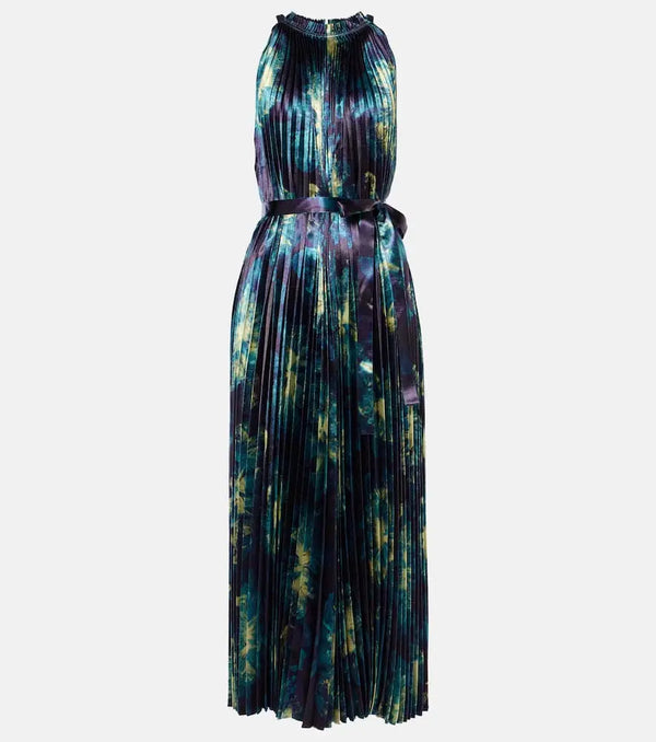 Ulla Johnson Amiko pleated satin midi dress