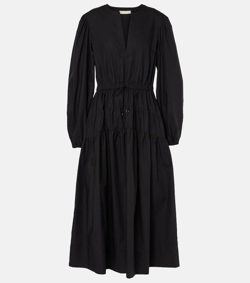 Ulla Johnson Aurelie pleated cotton midi dress