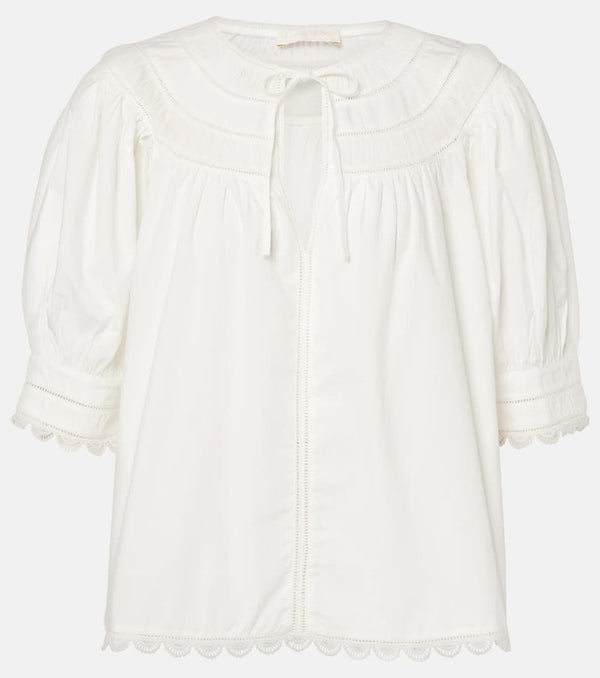 Ulla Johnson Dylan puff-sleeve cotton top