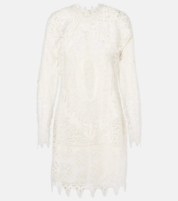 Ulla Johnson Eleni linen lace minidress | LYBSTORE