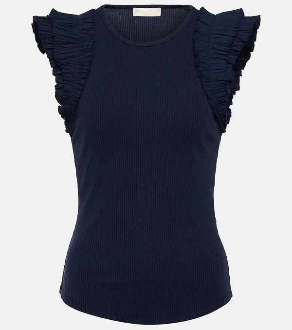 Ulla Johnson Lilo ribbed-knit tank top | LYBSTORE