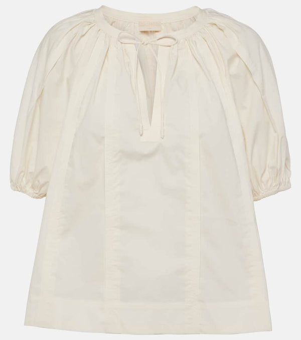 Ulla Johnson Loli cotton poplin blouse | LYBSTORE