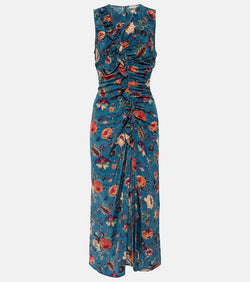 Ulla Johnson Lorna floral silk midi dress