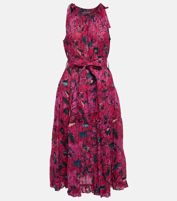 Ulla Johnson Mariam cotton-blend midi dress | LYBSTORE