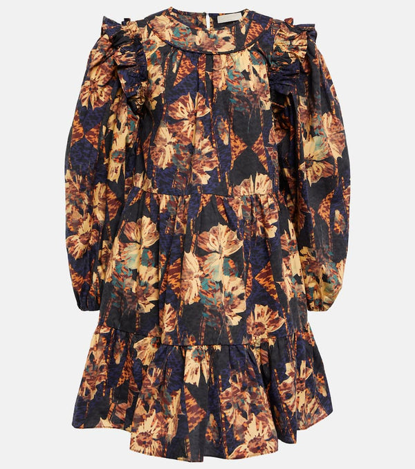 Ulla Johnson Rhea floral cotton poplin minidress | LYBSTORE