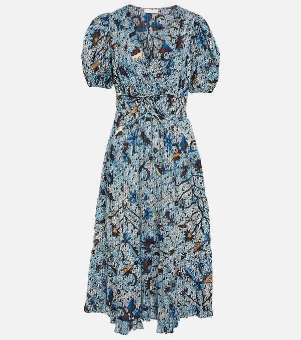 Ulla Johnson Thelma printed midi dress | LYBSTORE