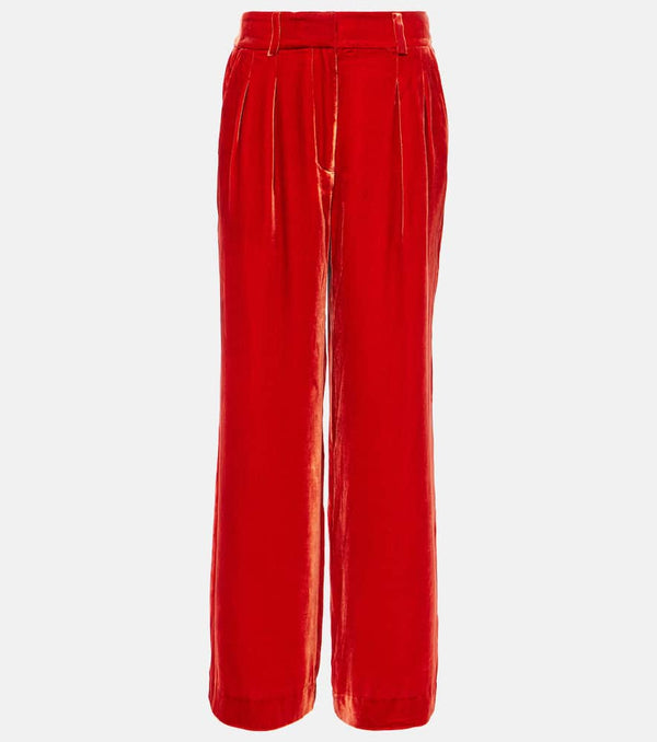 Ulla Johnson Veronica velvet wide-leg pants