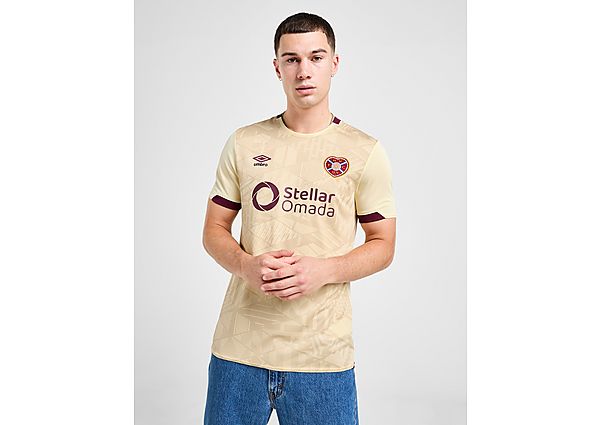 Umbro Hearts FC 2024 25 Away Shirt Beige