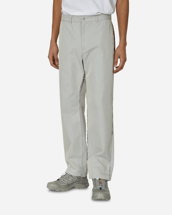 Unaffected Contrast Mesh Panel Pants Light Grey